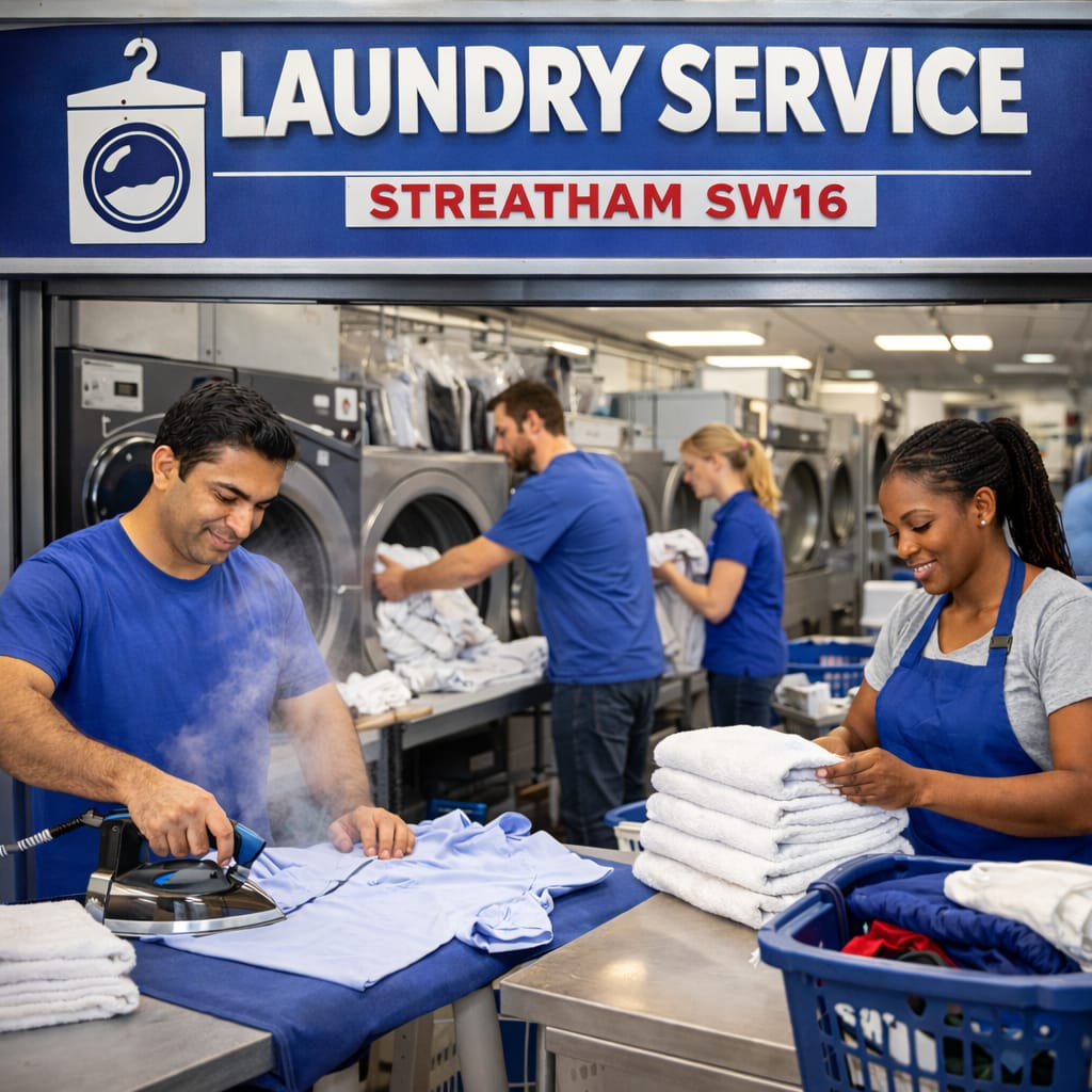 Professional dry cleaning service at The Big Wash in Streatham SW16